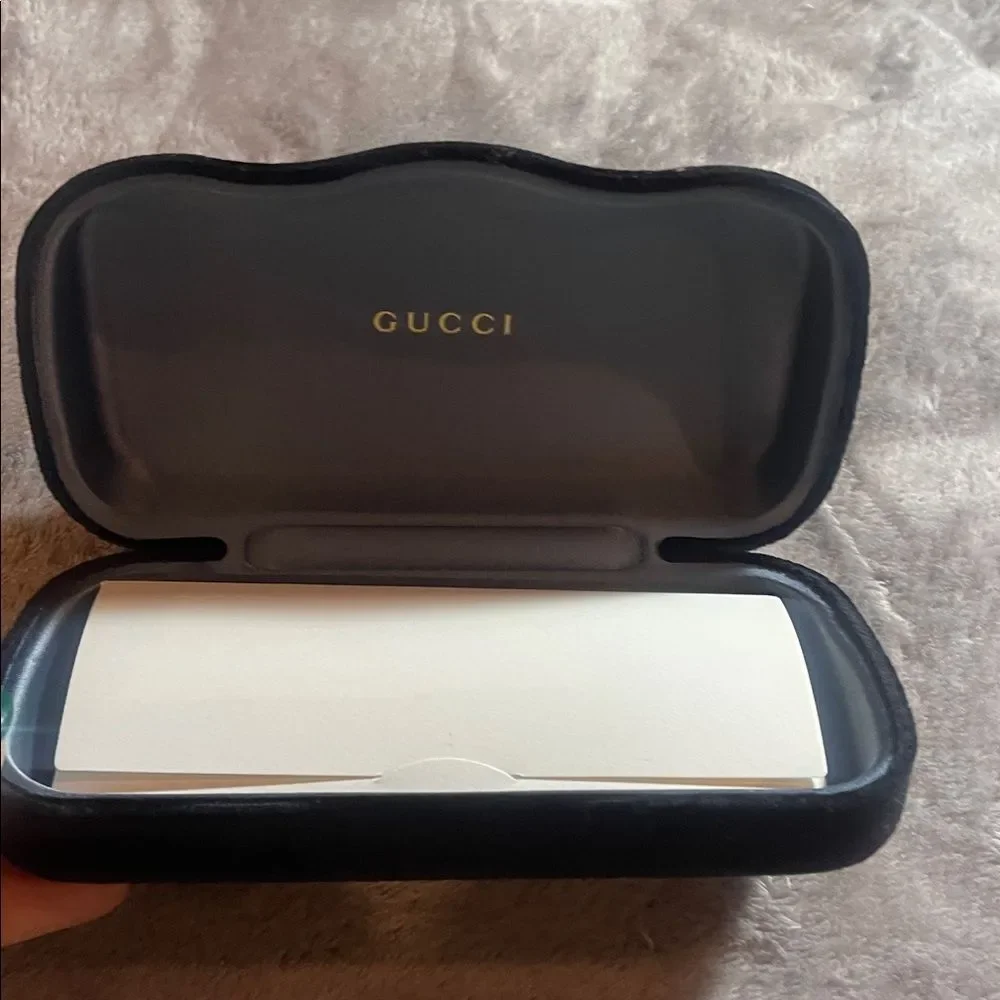 Gucci Black Velvet Eyeglass Case